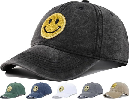 YEANIY Vintage Washed Cotton Plain Baseball Caps Adjustable Unstructured Soft Blank Casual Dad Ball Hats for Men Women
