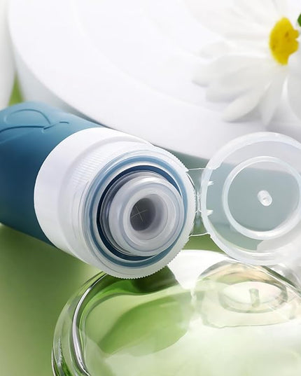 INSFIT Travel Bottles for Toiletries, TSA Approved 2oz Travel Size Toiletries, BPA Free Leak Proof Squeezable Silicone Tubes Travel Essentials for Shampoo Conditioner Lotion Soap