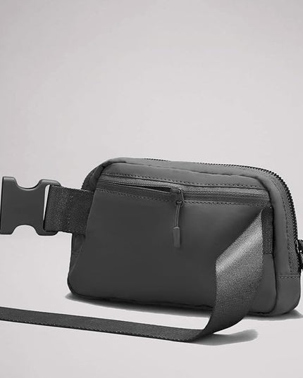 YOSHUYUKI Fanny Pack Crossbody Bag Trendy Waterproof Small Cross Body Purse for Women Men Fashion Waist Packs Mini Belt Pouch Chest Bum Hip Bag Lulu Dupes for Travel Vacation Running Dim Grey