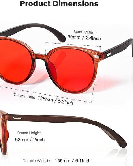 Blue Light Blocking Glasses for Computer/Gaming/Mobile Video - Reduce Eye Strain & Improve Sleep for Men and Women