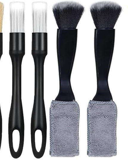 8PCS Car Detailing Brush Set, Car Detailing Brush, Soft Car Cleaning Brush, Suitable for Cleaning Car Interiors, Including Air Vents, Center Console, Seat Gaps, and More