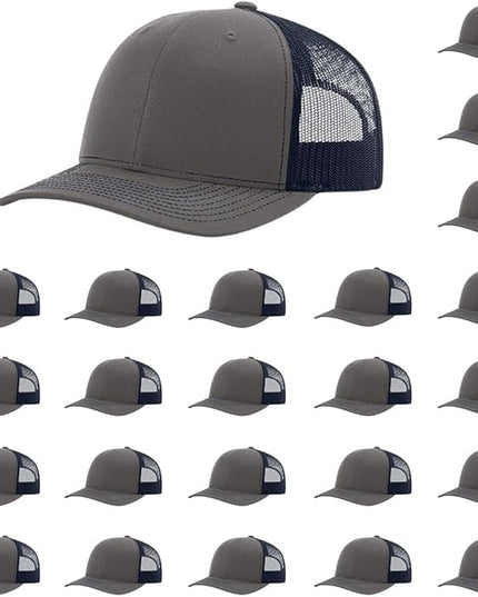 Richardson 112 Classic Six-Panel Adjustable Snapback Trucker Cap | Bulk Packs Available