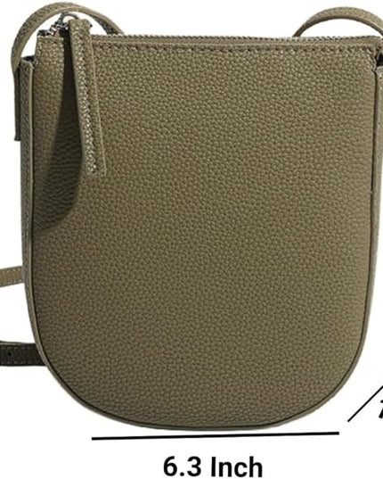 Small Genuine Leather Crossbody Bag, Phone Wallet Purse with Adjustable Strap, Shoulder Bag for Women
