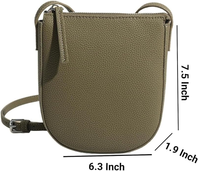 Small Genuine Leather Crossbody Bag, Phone Wallet Purse with Adjustable Strap, Shoulder Bag for Women