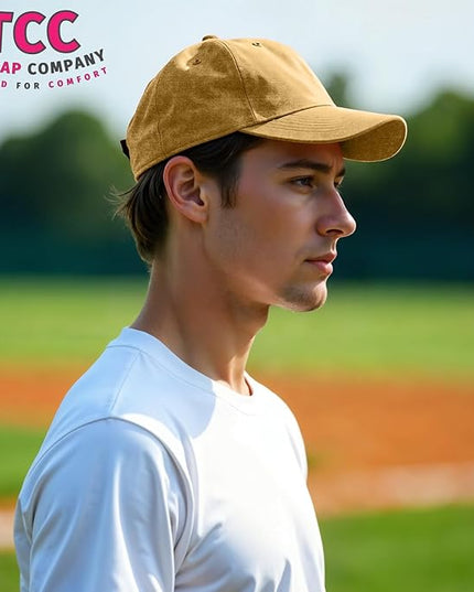Unisex Vintage Washed Baseball Cap | Low Profile Soft Top Unstructured Cotton Baseball Cap | Adjustable Size Vintage Buckle