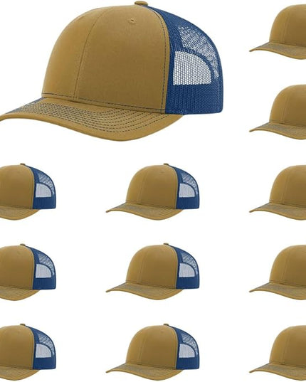 Richardson 112 Classic Six-Panel Adjustable Snapback Trucker Cap | Bulk Packs Available