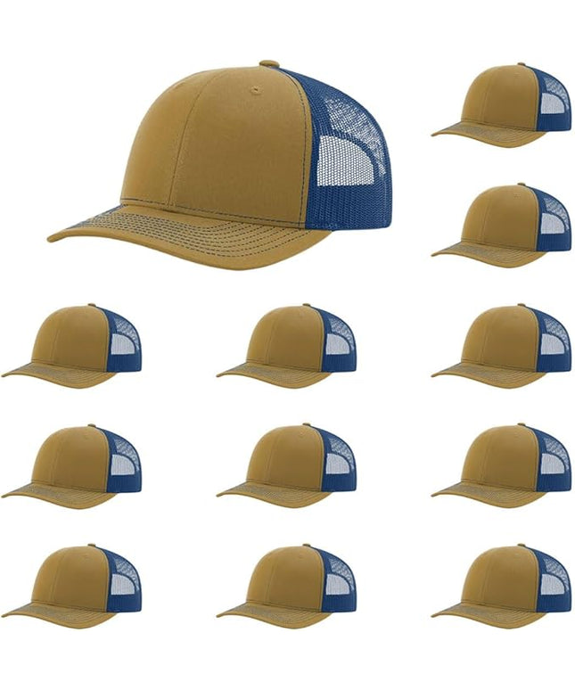 Richardson 112 Classic Six-Panel Adjustable Snapback Trucker Cap | Bulk Packs Available