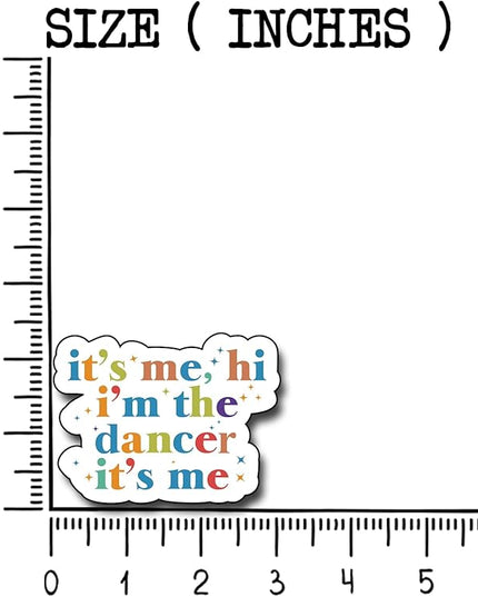 (3Pcs) It's Me Hi I'm The Dancer It's Me Sticker, I'm The Dancer Era Decorate Books Laptop Phone Water Bottles Kindles Stickers Tumbler Sticker Waterproof Vinyl Decorate Sticker 3" Inch