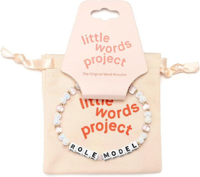 Little Words Project Mother's Day Gifts, The Original Word Bracelet, Made with Colorful Beads and Plated Brass Hardware, Handcrafted Design & Positive Message