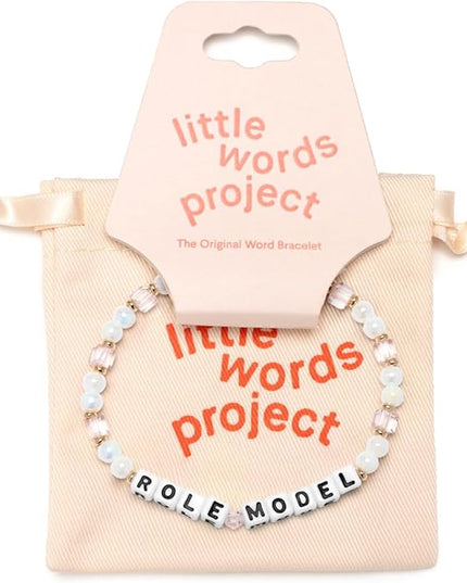 Little Words Project Mother's Day Gifts, The Original Word Bracelet, Made with Colorful Beads and Plated Brass Hardware, Handcrafted Design & Positive Message