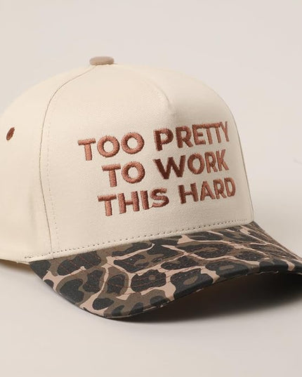 MIRMARU Two-Tone Vintage Canvas Trucker Hats for Men & Women, Adjustable Size Baseball Caps with Trendy Embroidered Design