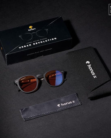 Horus X • Blue Light Glasses Men Women | Blue Light Blocking Glasses for Screen Anti-Fatigue & Eye Migraine | Urban V3