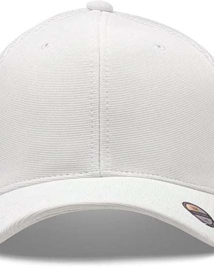[2 Pack] Hybrid Stretch-Fitted Trucker Cap, Baseball Cap with Air Mesh