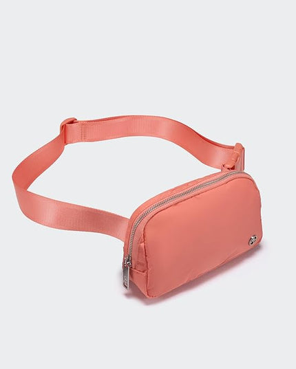 Pander Everywhere Belt Bag for Women, Fashion Waist Packs, Crossbody Bags, Everywhere Belt Bag with Adjustable Strap (Dark Salmon).