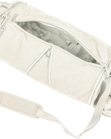 Expandable Crossbody Bag, Trendy Waterproof Nylon Wrinkle Fabric Sling Shoulder Purse for Women & Men