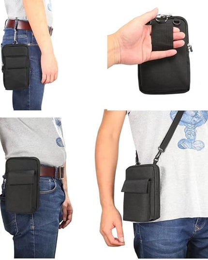 Universal Crossbody Cellphone Purse Waist Pack Bag for Outdoor Sports Moblie Phone Carrying Cases Shoulder Belt Bag Pouch for iPhone X 8/8 Plus Samsung Galaxy Phones Under 6.4'' from WaitingU
