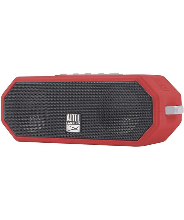 Altec Lansing LifeJacket H2O 4 - Waterproof Bluetooth Speaker, Durable & Portable Speaker with Voice Assistant, 10 Hour Battery Life & 100 Foot Range, True Red