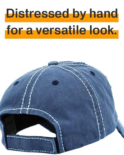 KBETHOS Vintage Washed Distressed Cotton Dad Hat Baseball Cap Adjustable Polo Trucker Unisex Style Headwear