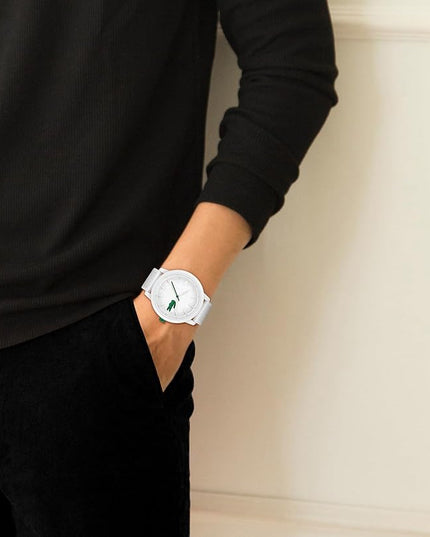 Lacoste L.12.12 Hero Men's Quartz Watch - 48 MM Dial - Silicone Wristband - Water Resistant up to 5ATM/50 Meters - Iconic Design