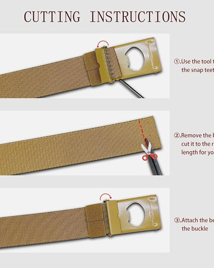 DOOPAI Stretch Canvas Belt for Men, Adjustable Elastic Holeless Web Belt for Casual, Golf, and Work, with Bottle Opener