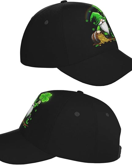 St. Patrick's Day Lucky Shamrock Hat Adjustable Irish Green Clover Baseball Cap Trucker Hat for Men Women