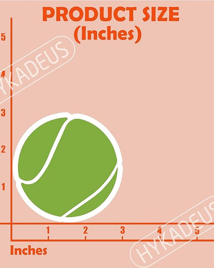 (3Pcs) Tennis Stickers Waterproof Vinyl Tennis Ball Decals for Water Bottle, Tumbler, Laptop, Phone Case, Poster Board, Scrapbooking, Team Players, Coach, 3" x 3"