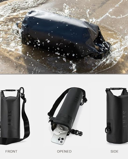SLNT Waterproof Faraday Dry Bag - 420D Waterproof Nylon Signal Blocking Backpack - Protects Electronics from Water, Spying, Hacking - Blocks RFID, WiFi, Bluetooth, NFC, Cellular, GPS, EMF (2.5 Liter)