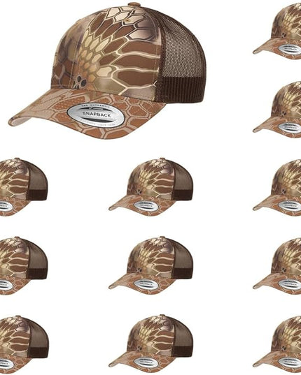 Yupoong Classic Premium Mesh 6 Panel Retro Trucker Cap | Mid Profile Snapback | OSFA | Bulk Pack Available