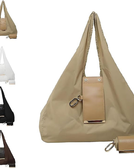 Keychain Tote Bag, Compact Handbag for Women, Expandable & Portable Purse for Daily Errands, Shopping, Work