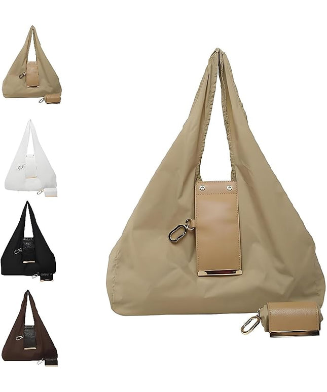 Keychain Tote Bag, Compact Handbag for Women, Expandable & Portable Purse for Daily Errands, Shopping, Work