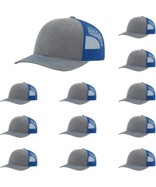 Richardson 112 Classic Six-Panel Adjustable Snapback Trucker Cap | Bulk Packs Available
