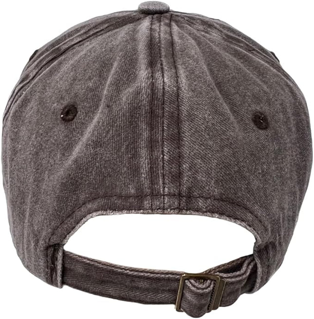 Roytrense Unisex 100% Cotton Washed Low Profile Dad Hat - Adjustable Baseball Cap for Outdoor Activities