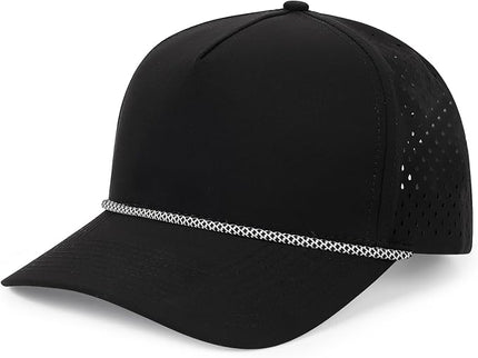 Quick Dry Baseball Cap Snapback Hats Mesh Trucker Hat for Men Women Water-Resistant Outdoor Golf Hat Ball Cap