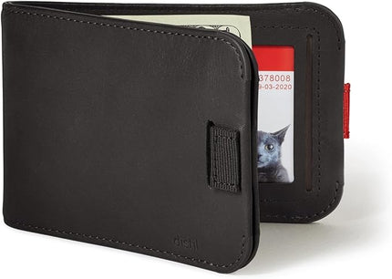 Distil Union Everyday Set - Wally Bifold 5.0 RFID Wallet & Ferris KeyLoop – Slim Leather Wallet & Magnetic Keyring Set for Men – Minimalist Everyday Carry – Black