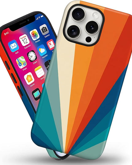 Magnetic for iPhone 14 Pro Max Case Cute Frog Stripes Phone Case, Summer Shockproof Slim TPU and Hard PC Protective Phone Cover Compatible with MagSafe Designed for Women Girls