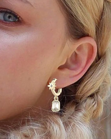 9 Pairs Gold Chunky Hoop Earrings Set for Women, 14K Gold Plated Twisted Huggie Hoop Earring Hypoallergenic, Lightweight Thick Open Hoops Earrings Jewelry Gifts.