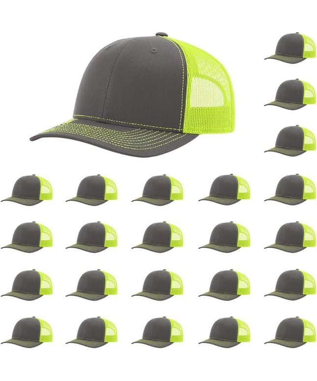 Richardson 112 Classic Six-Panel Adjustable Snapback Trucker Cap | Bulk Packs Available