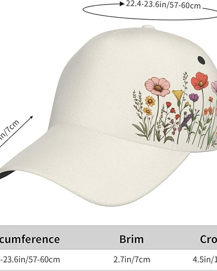 St. Patrick's Day Baseball Cap for Men Women Flower Print Sport Outdoor Travel Trucker Hat Sun Protection Dad Hats