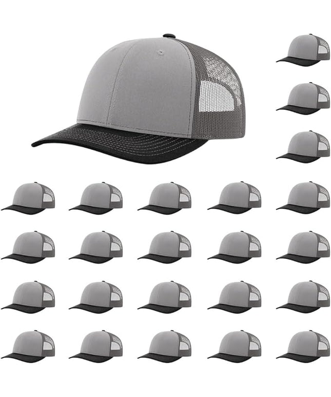 Richardson 112 Classic Six-Panel Adjustable Snapback Trucker Cap | Bulk Packs Available