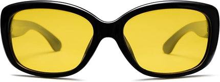 SOJOS Vintage Square Sunglasses for Women Polarized UV Protection Havana Frame SJ2111