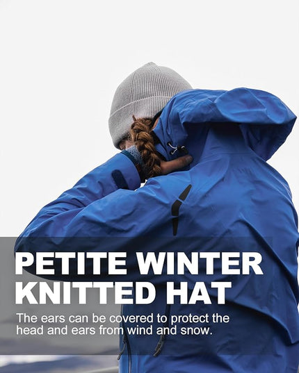 Zylioo Oversize Beanie Hats, XXL Big Size Ribbed Knit Cuffed Winter Hat for Cold Weather, Warm Skull Watch Cap