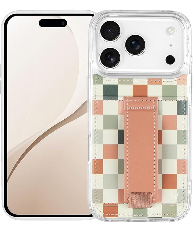 Walli Cases for iPhone 17 Pro Max Case Aesthetic Wallet Phone Case Card Holder, Securely Holds up to 2 Cards - Cute, Trendy Phone Cover for Women, fits iPhone 17 Pro Max, with Kickstand & Finger Strap