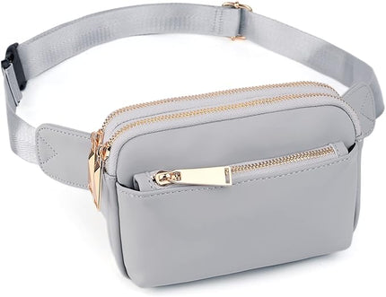 UTO Fanny Pack for Women Crossbody Trendy Fashion Belt Purse Chest Waist Hip Bumbag for Outdoor Shopping Travel Hiking