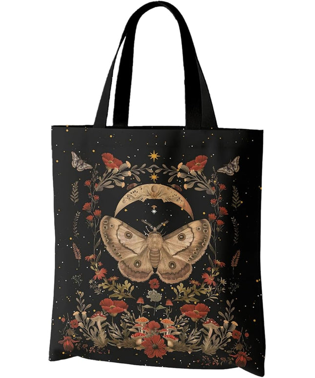 Horaldaily Canvas Tote Bag,Reusable Shoulder Tote Bag for Women Lady Casual Vacation, Shopping, Work, Gym