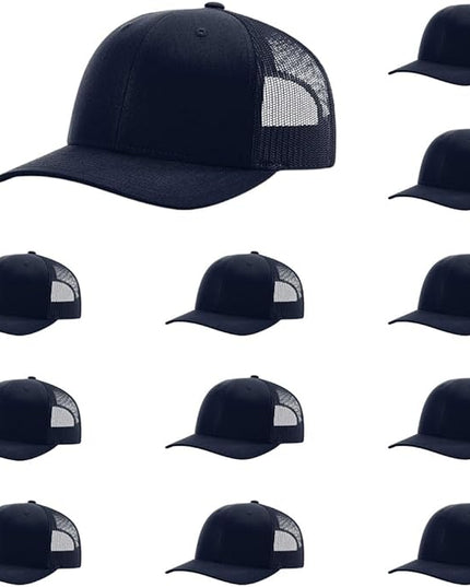 Richardson 112 Classic Six-Panel Adjustable Snapback Trucker Cap | Bulk Packs Available