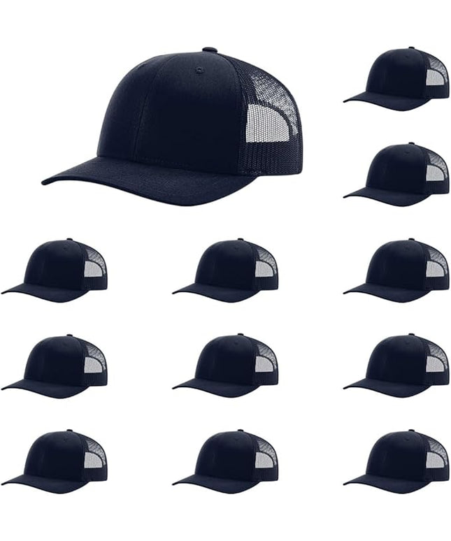 Richardson 112 Classic Six-Panel Adjustable Snapback Trucker Cap | Bulk Packs Available