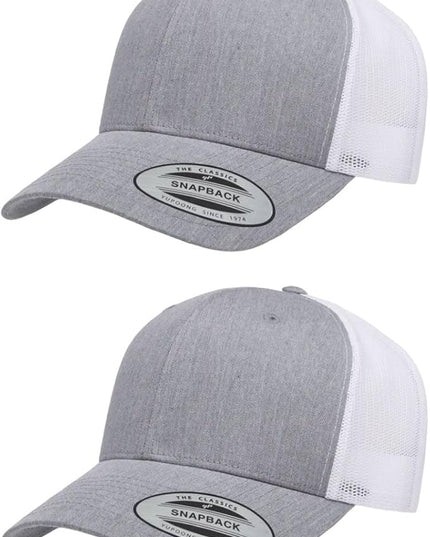 Yupoong Classic Premium Mesh 6 Panel Retro Trucker Cap | Mid Profile Snapback | OSFA | Bulk Pack Available