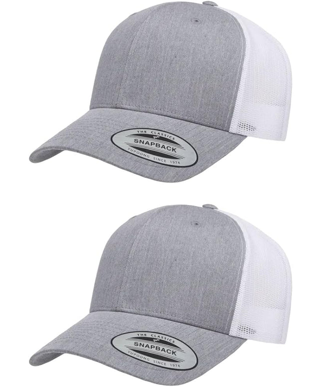 Yupoong Classic Premium Mesh 6 Panel Retro Trucker Cap | Mid Profile Snapback | OSFA | Bulk Pack Available