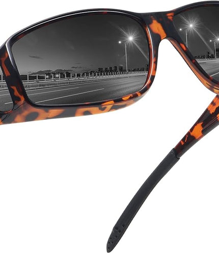 MEETSUN Fit Over Glasses Sunglasses for Men Women,Wrap Around Sunglasses Polarized UV400 Protection
