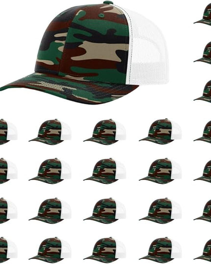Richardson 112 Classic Six-Panel Adjustable Snapback Trucker Cap | Bulk Packs Available